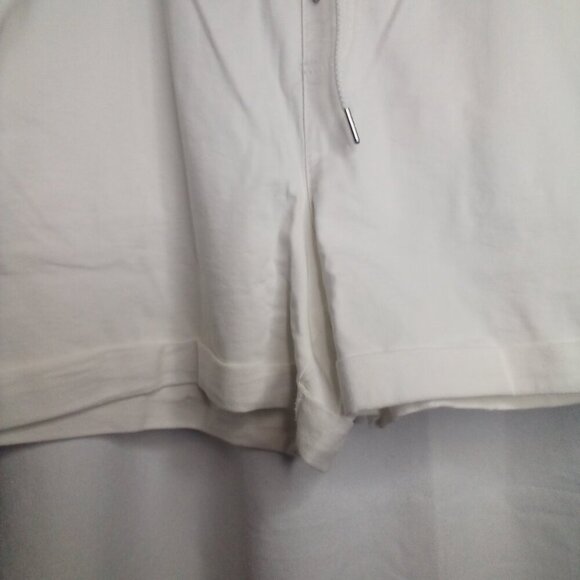 Time And Tru Shorts Women XXL 20 Relaxed Fit Cuff Hem White - Picture 8 of 15
